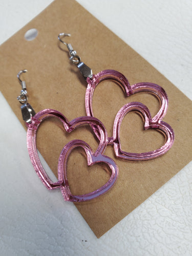 Pink mirrored Earrings