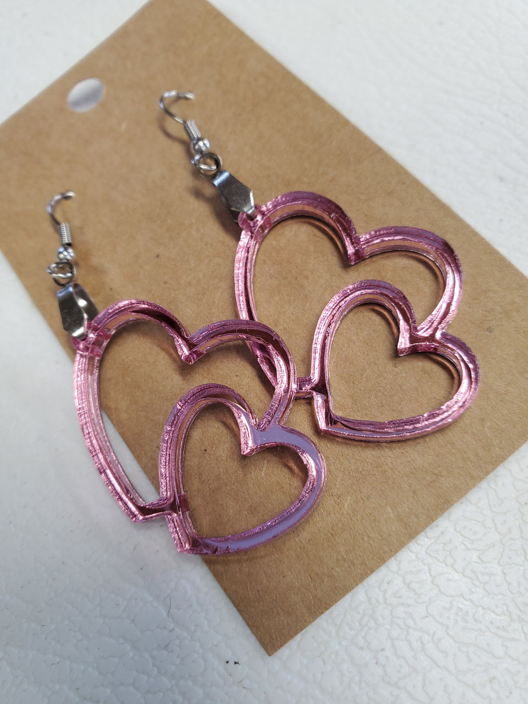 Pink mirrored Earrings