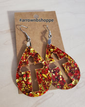 Load image into Gallery viewer, Cross fall acrylic earrings